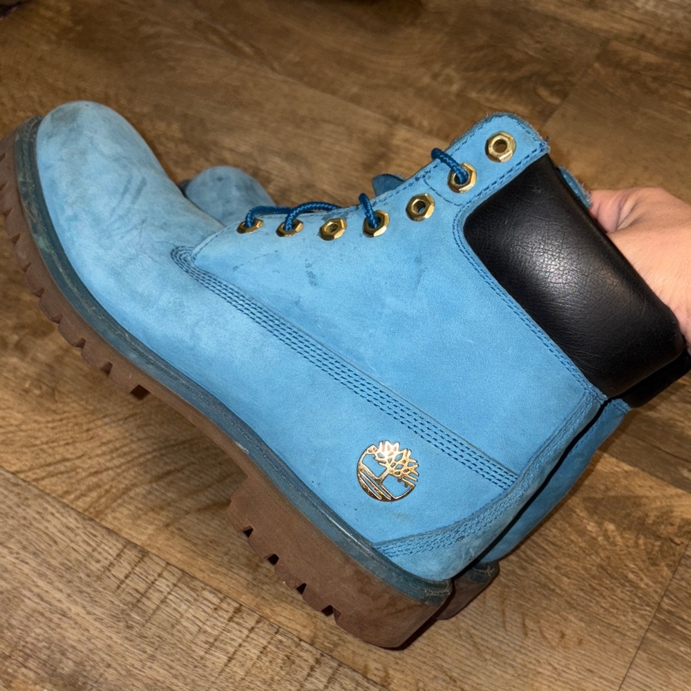 Timberland Men's Blue Nubuck Boots